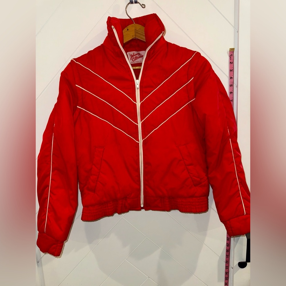 1970’s Vintage Johnny Colorado Red Ski Jacket Vest/Coat Size M